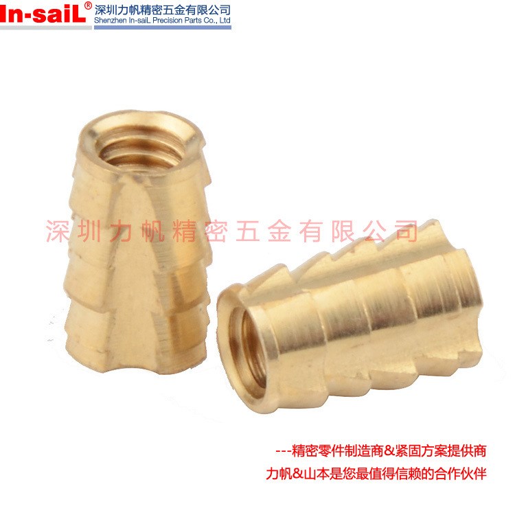 滚花铜螺母 热熔螺母 压花螺母 自动车床件