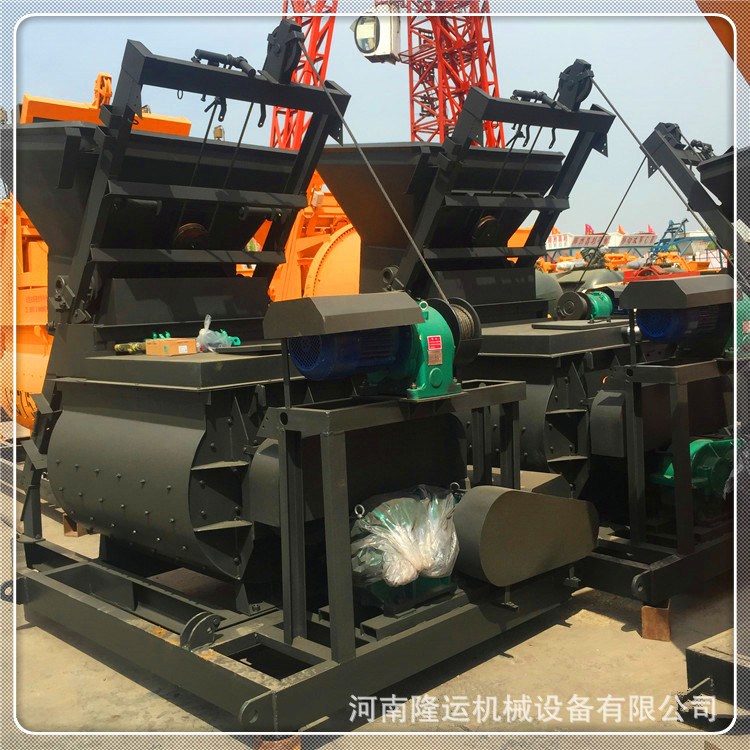 隆运低价销售 工程建筑专用大型JS2000双轴卧强制式混凝土搅拌机