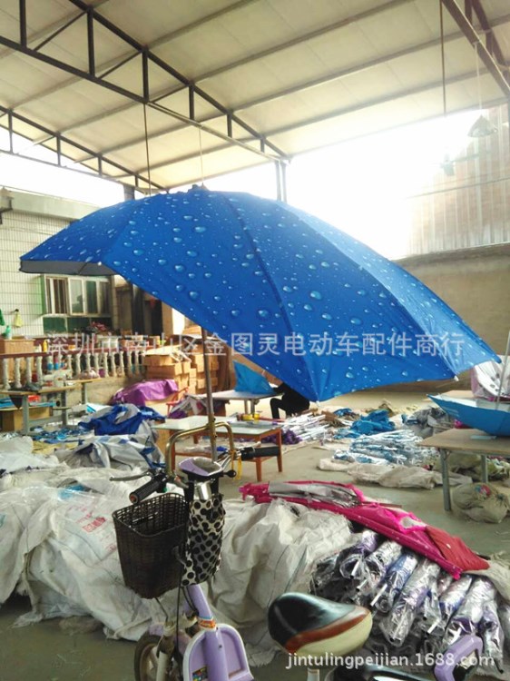 厂家直销电动车遮阳伞 电摩太阳伞 摩托车雨棚伞