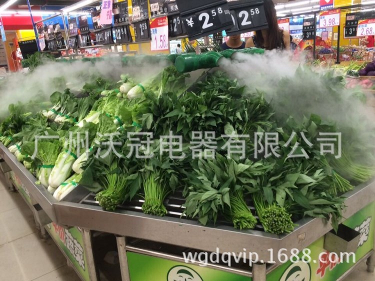 超声波工业加湿机超市蔬菜喷雾保鲜加湿器食用菌保湿纺织增湿设备