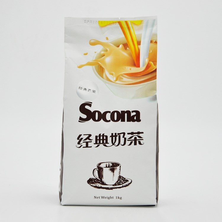 Socona经典奶茶 巧克力奶茶粉1kg 速溶袋装 咖啡机奶茶店原料批发