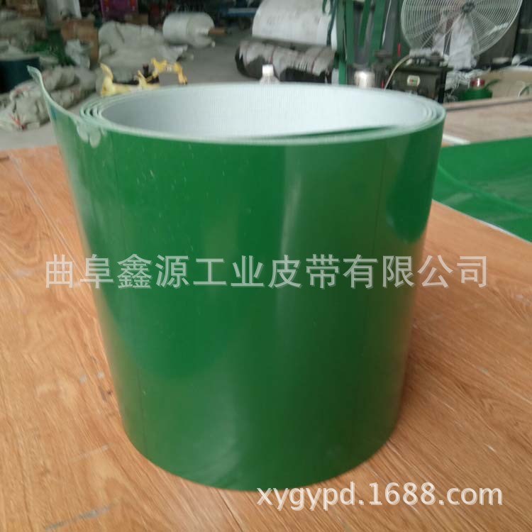 PVC绿色输送带  大理石 木材 输送皮带 厚度可选
