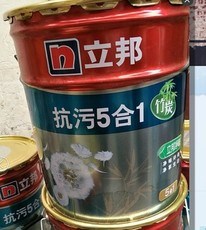 立邦抗污五合一净味墙面漆环保漆油漆涂料耐擦洗漆5合1净味120