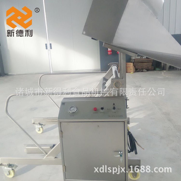 新得利液压提升上料机 鸡胸肉上料机易于清洗高度可调