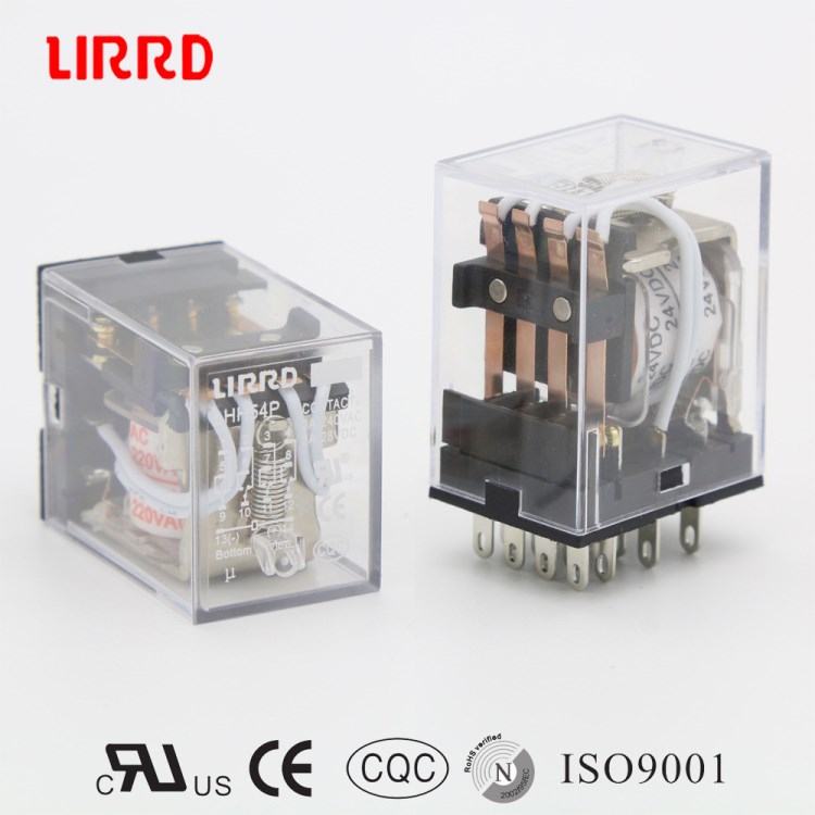 LIRRD利尔德LHH54P代替MY4银合金14脚AC220VDC24V小型中间继电器