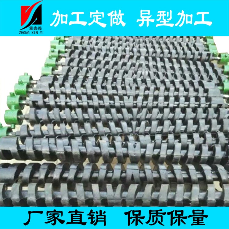 托辊厂家生产双向螺旋托辊 耐磨橡胶缓冲托辊 橡胶托辊