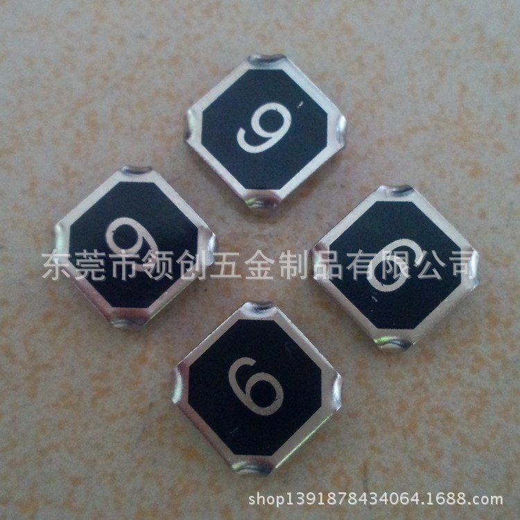 金属数字牌 印刷不锈钢数字 电子数码数字牌 号码牌