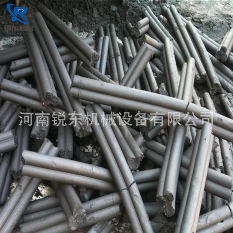 450型无烟秸秆煤炭制棒机 锯末木炭高温棒机挤压制 挤压式煤棒机