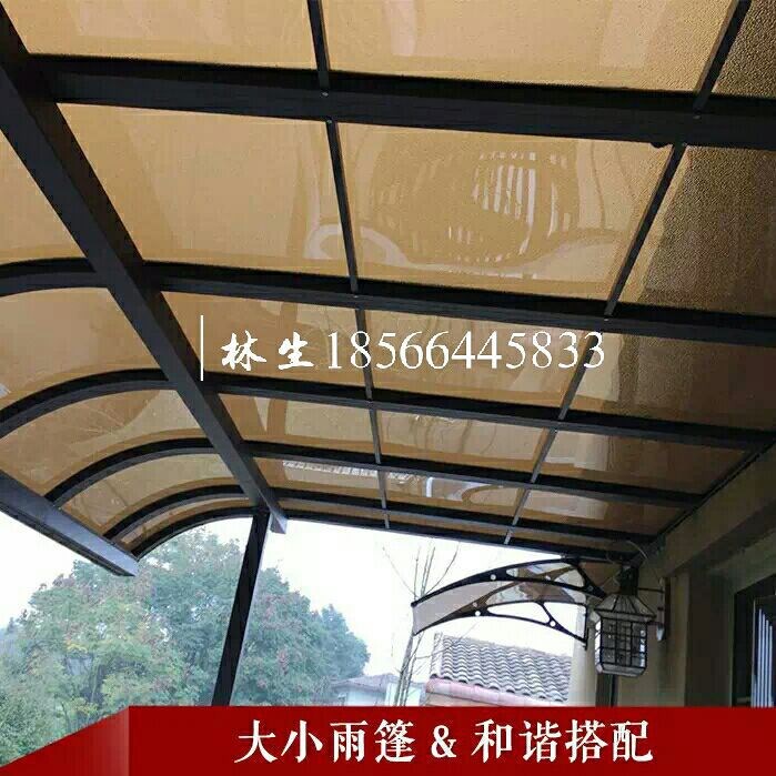 户外高端隔热建材铝合金 雨棚 窗棚 车棚铝型材 现货批发建材