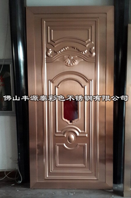 直销重庆玫瑰金不锈钢KTV压花门板  201装饰玫瑰金压花门板价格