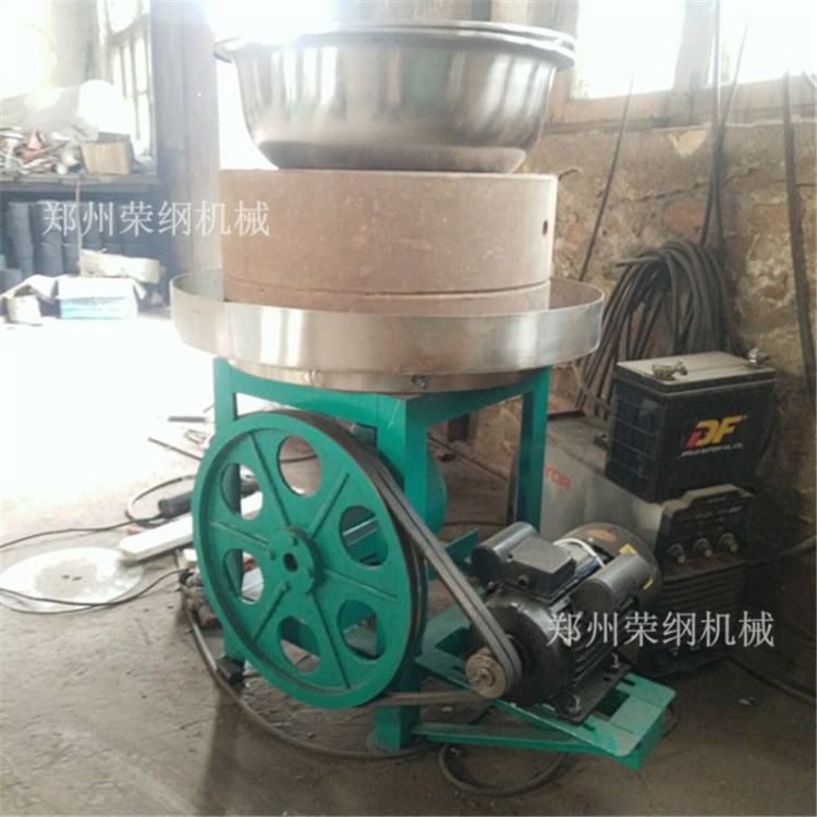 低价热卖全自动石磨机 花生酱米浆电动石磨机 多用途杂粮石磨机