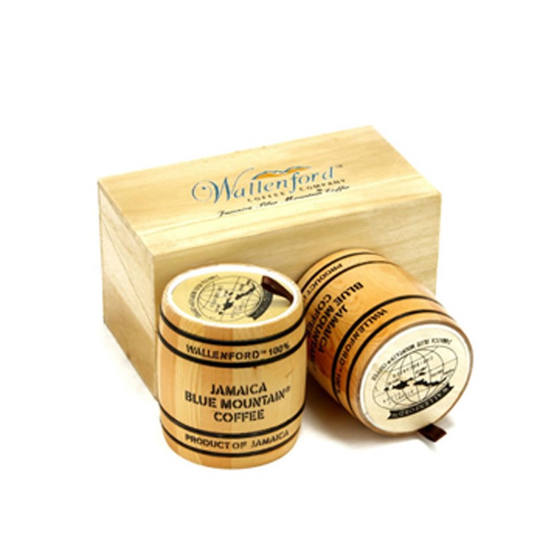Wallenford㊣原装买加蓝山咖啡豆 礼品木桶礼盒装228g