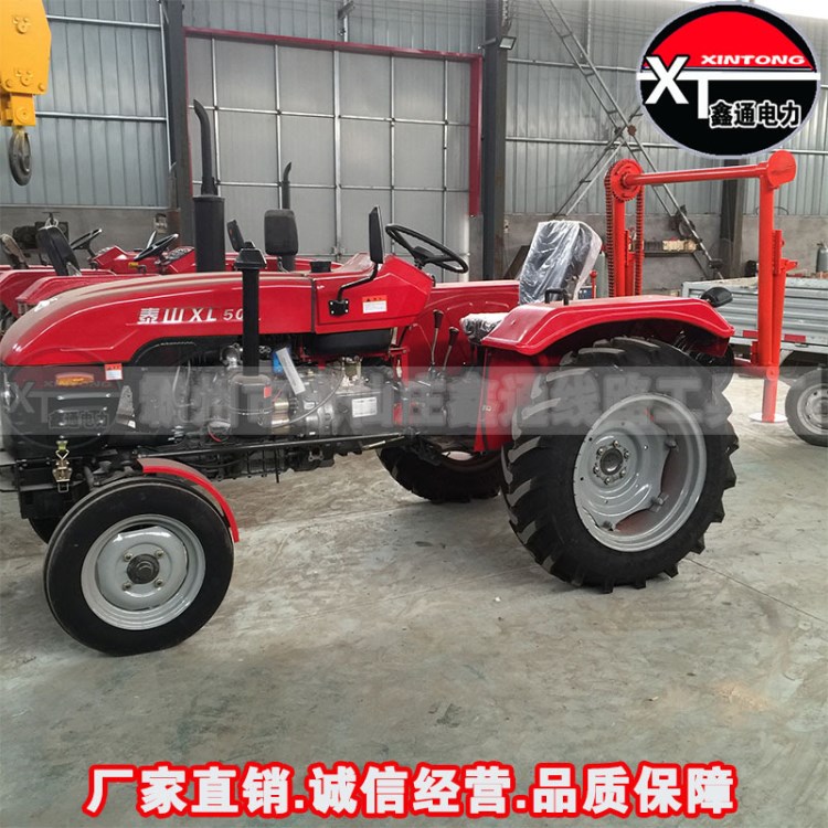 四轮改装绞磨机四轮拖拉机绞磨垂直双卷筒