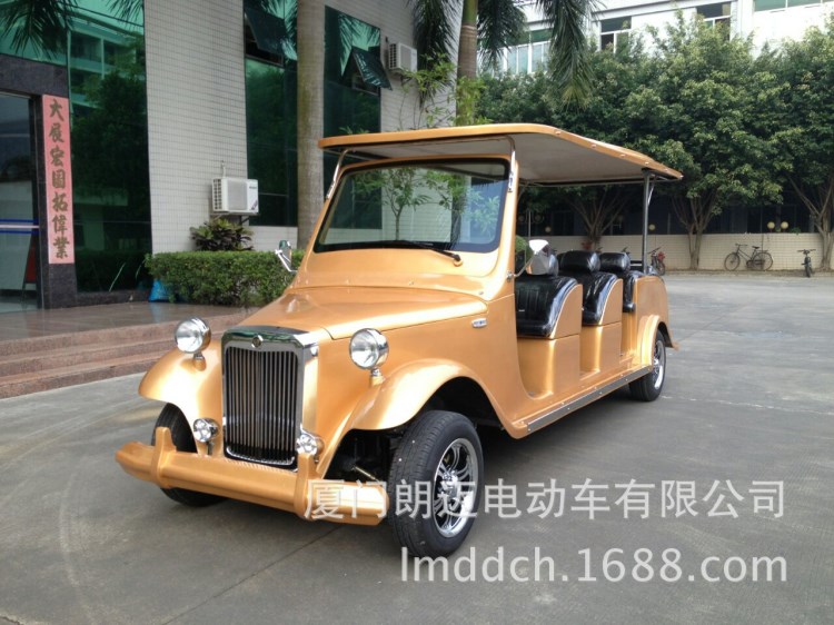 厦门朗迈电动老爷车 售楼处看房观光车 12座大容量豪华看楼车