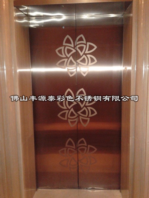 无锡金华苏州304不锈钢电梯装饰板 古铜拉丝蚀刻电梯装饰板价格