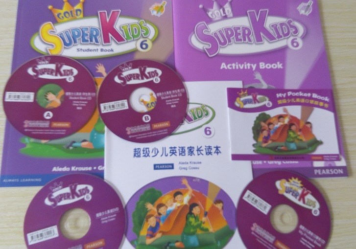 原装美国朗文新灵通super kids6少儿英语培训精装教材