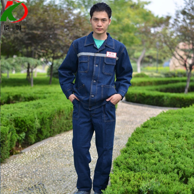 跨境新款春秋长袖服厂家直销劳保现货工装定做工衣工作服套装