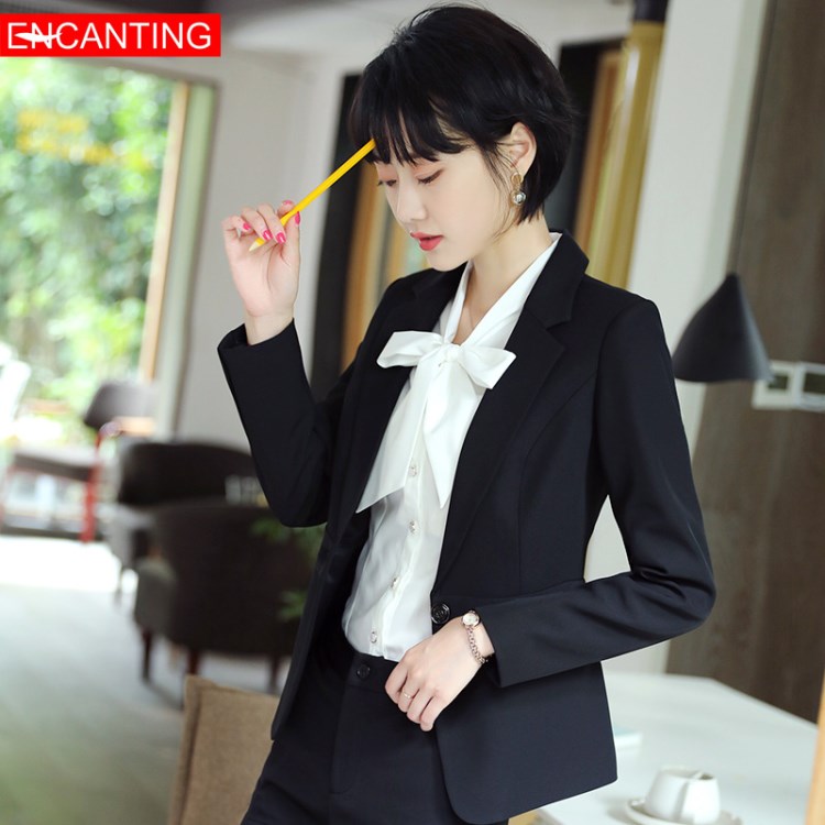职业装西装西服正装工装套装女2018新款上衣西服两件套工作服外套