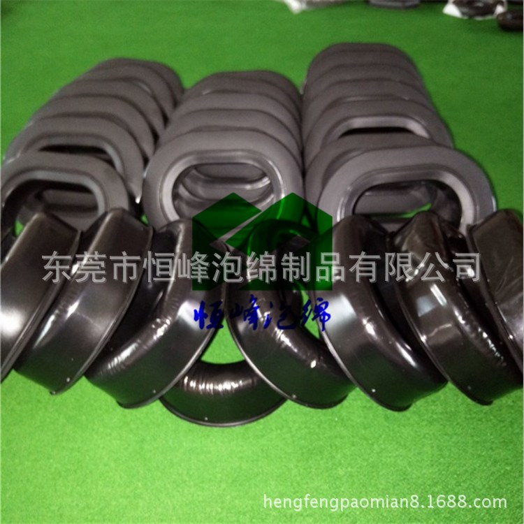 高周波音乐耳机罩、蓝牙耳机皮套、揉纹耳套吸塑、车缝加工