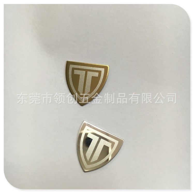 不锈钢钛金色激光贴片  皮具卡包金属贴片 铝合金装饰贴片