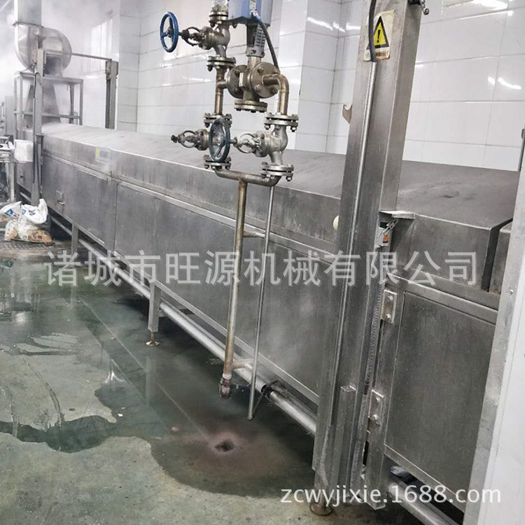 旺源提供 牛丸蒸煮设备 丸子蒸煮成型流水线 蒸煮漂烫机器