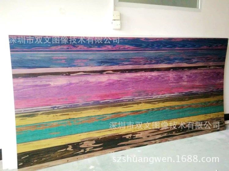 木板装修材料彩色喷绘图案 木板艺术打印彩绘 木板喷绘印刷加工