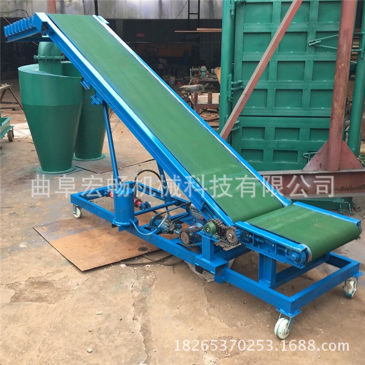 通用型固定带式输送机 防跑偏倾斜式皮带传送机  异形传送带