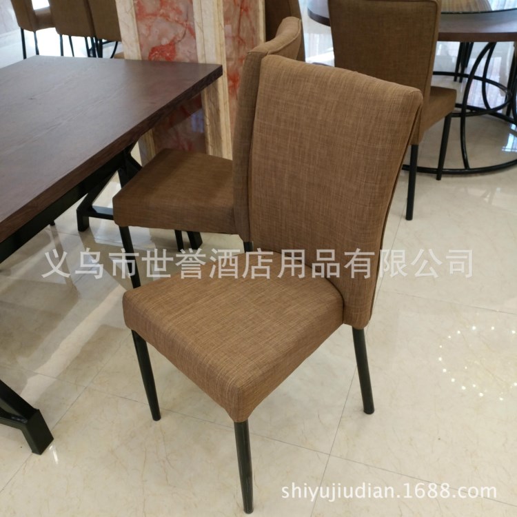 浙江杭州酒店宴会餐桌椅包厢仿木椅时尚餐厅软包椅餐厅卡座包布椅