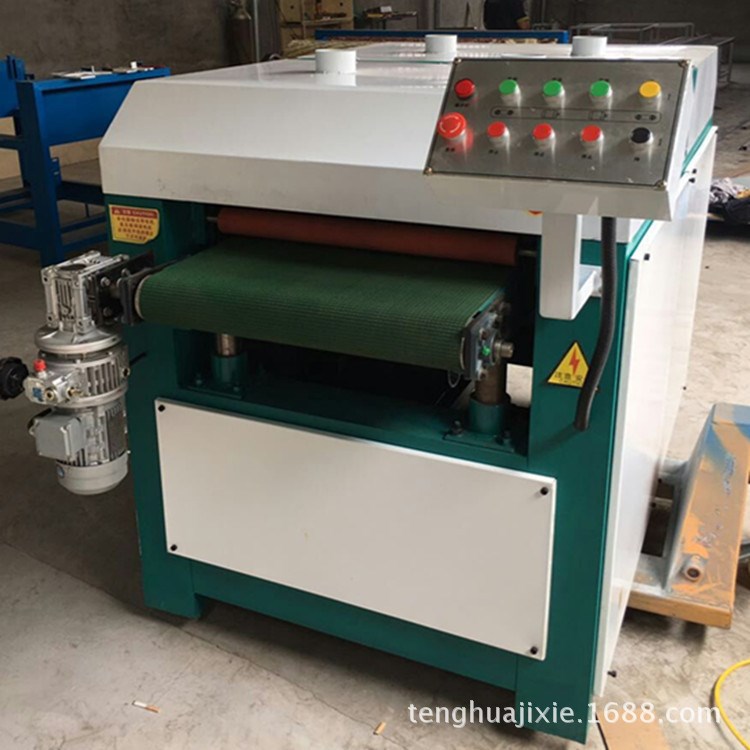 双棍去毛刺机械设备 板式家具平面抛光机 小型木工打磨机型号