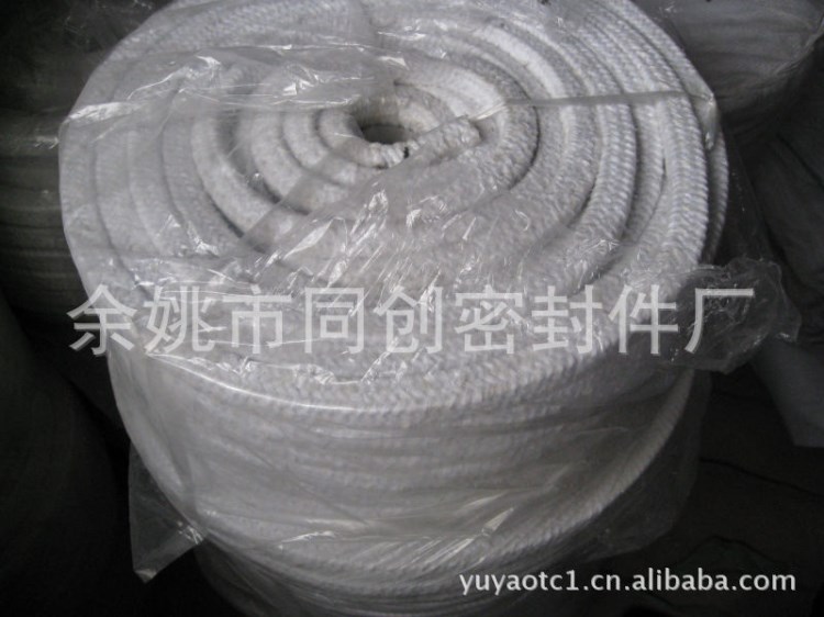 厂家直销陶瓷纤维绳 陶纤编织绳 耐高温隔热纤维绳性能好