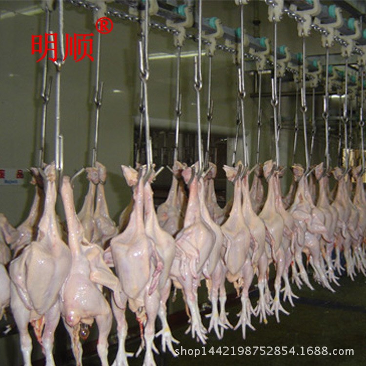 明顺家禽屠宰流水线脱毛机小型鸡宰杀流水线成套设备鸡鸭脱毛机