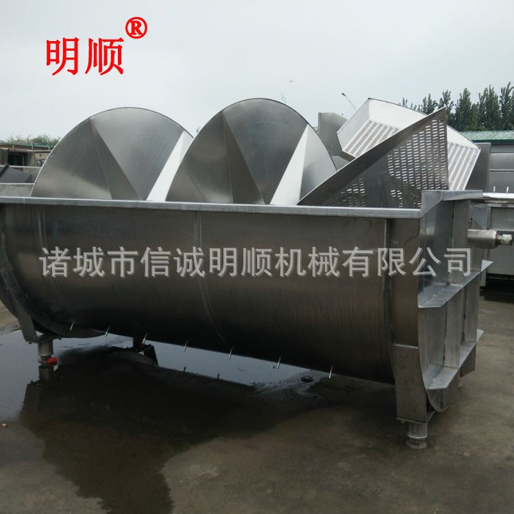 L屠宰设备家禽螺旋预冷机鸡鸭鹅降温清洗设备尺寸可定制