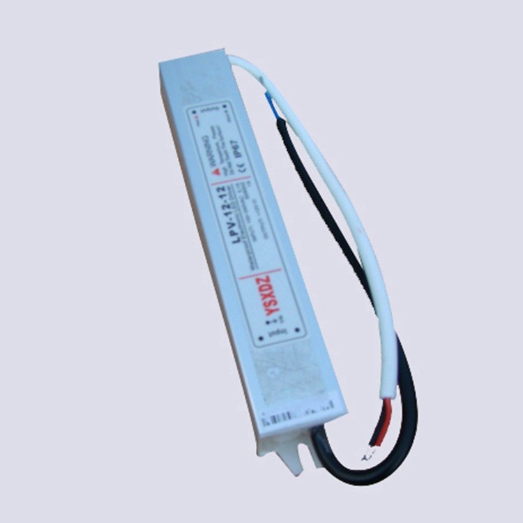 LED电源 12V1A 12W防水电源 室外灯具电源 IP67恒压防水电源