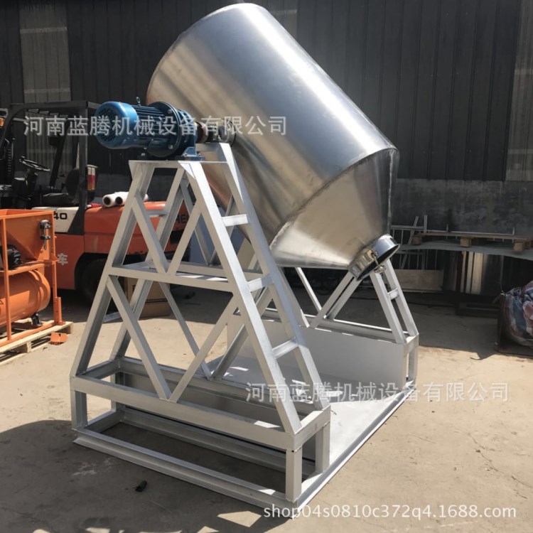 化工原料不锈钢搅拌机 可手动调速鼓式混合机 定做各种型号