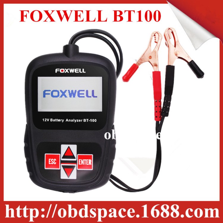 现货销售 FOXWELL BT100 12V Car Battery Tester