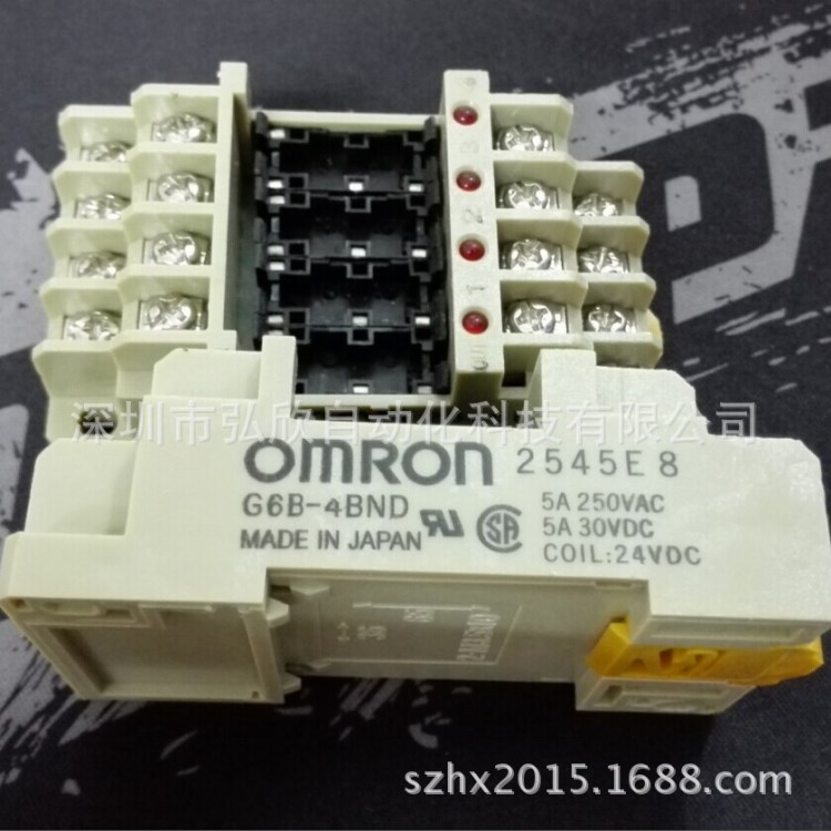 原装欧姆龙(日本产)OMRON终端继电器G6B-4BND DC24V