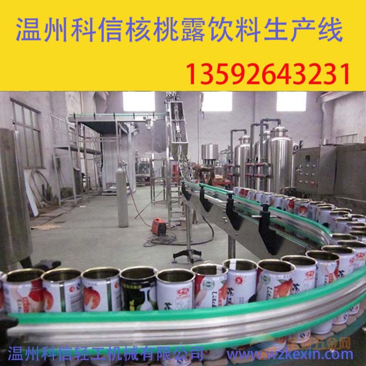 全自动核桃露饮料生产线 成套核桃露加工制作设备 核桃乳灌装机厂