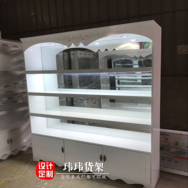 按需定制烤漆化妆品展柜饰品首饰柜箱包皮具货架护肤品美容院货柜