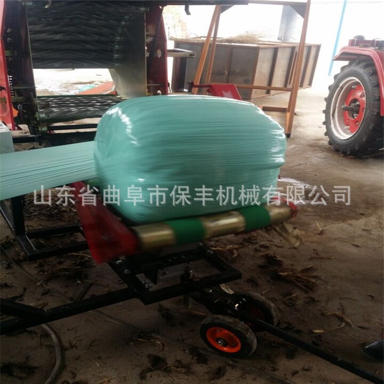 多用途牧草饲草青储全自动打捆包膜机养殖机械