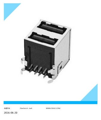 A母双层USB母座/充电双层USB插孔/充电器充电USB接口插座