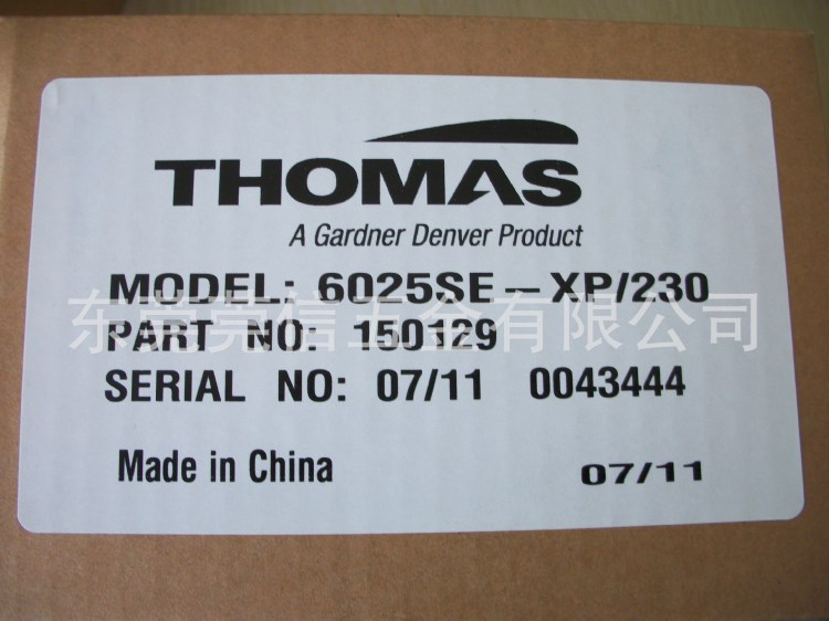 经销批发 THOMAS托马斯6025SE-XP/230 线型泵 蠕动泵 现货供应