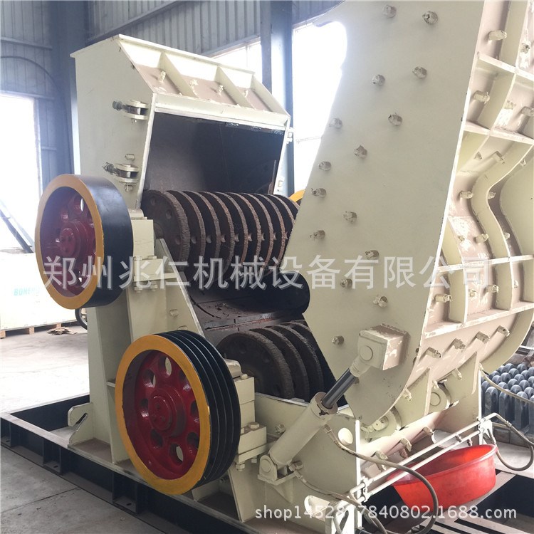 无筛底双级锤式破碎机 双级式粉碎机大型双级式粉碎机
