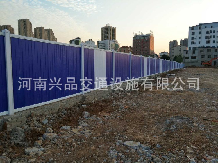 湖南张家界厂家供应pvc地铁施工围挡 工地施工彩钢板围挡
