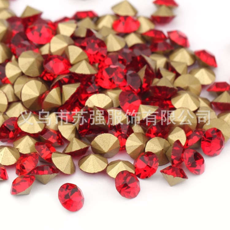 玻璃水钻 彩色尖底水钻 ss10/p21 DIY水钻饰品配件批发 厂家直销