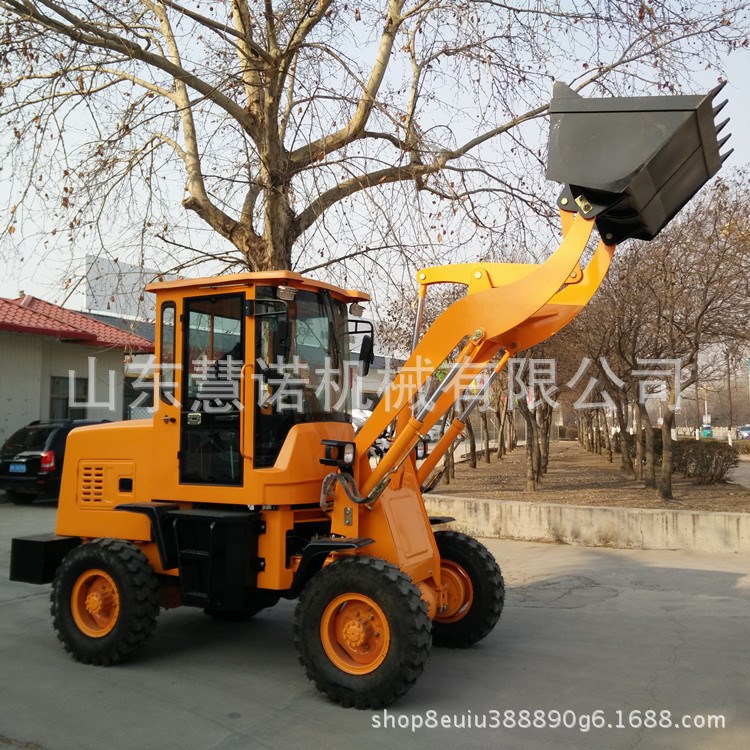 厂家推荐ZL10型工程铲车装卸机加重型轮式装载机农用抓草机抓木机
