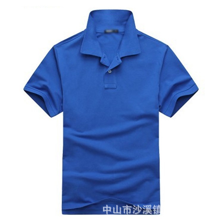 制衣厂服装订单加工生产夏季男士180g涤棉水印圆领短袖t恤衫订做