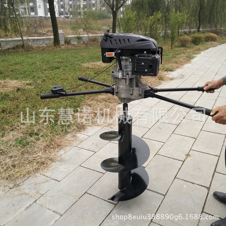 厂家推荐电线杆挖坑机钻洞机8马力可加长打坑机钻头果树种植机