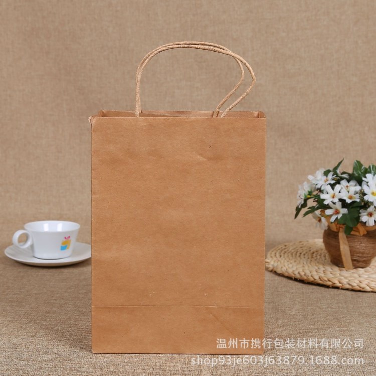 厂家批发 牛皮纸袋 现货服装袋 手提袋定做 购物袋定制 茶叶礼品