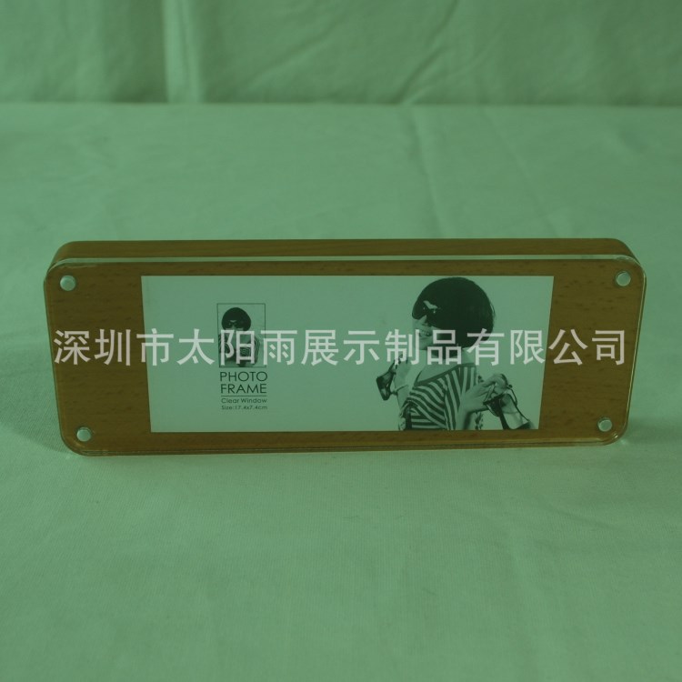 厂家定做 有机玻璃相框 古典精美 亚克力 强磁双面相框 亚加力