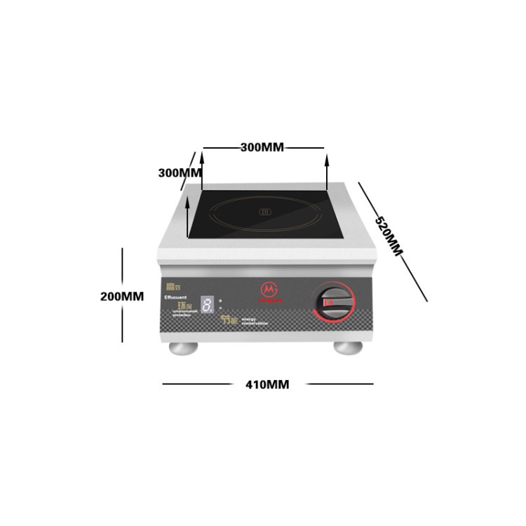 天津商用电磁5000W平面台式酒店餐馆电磁煲汤灶